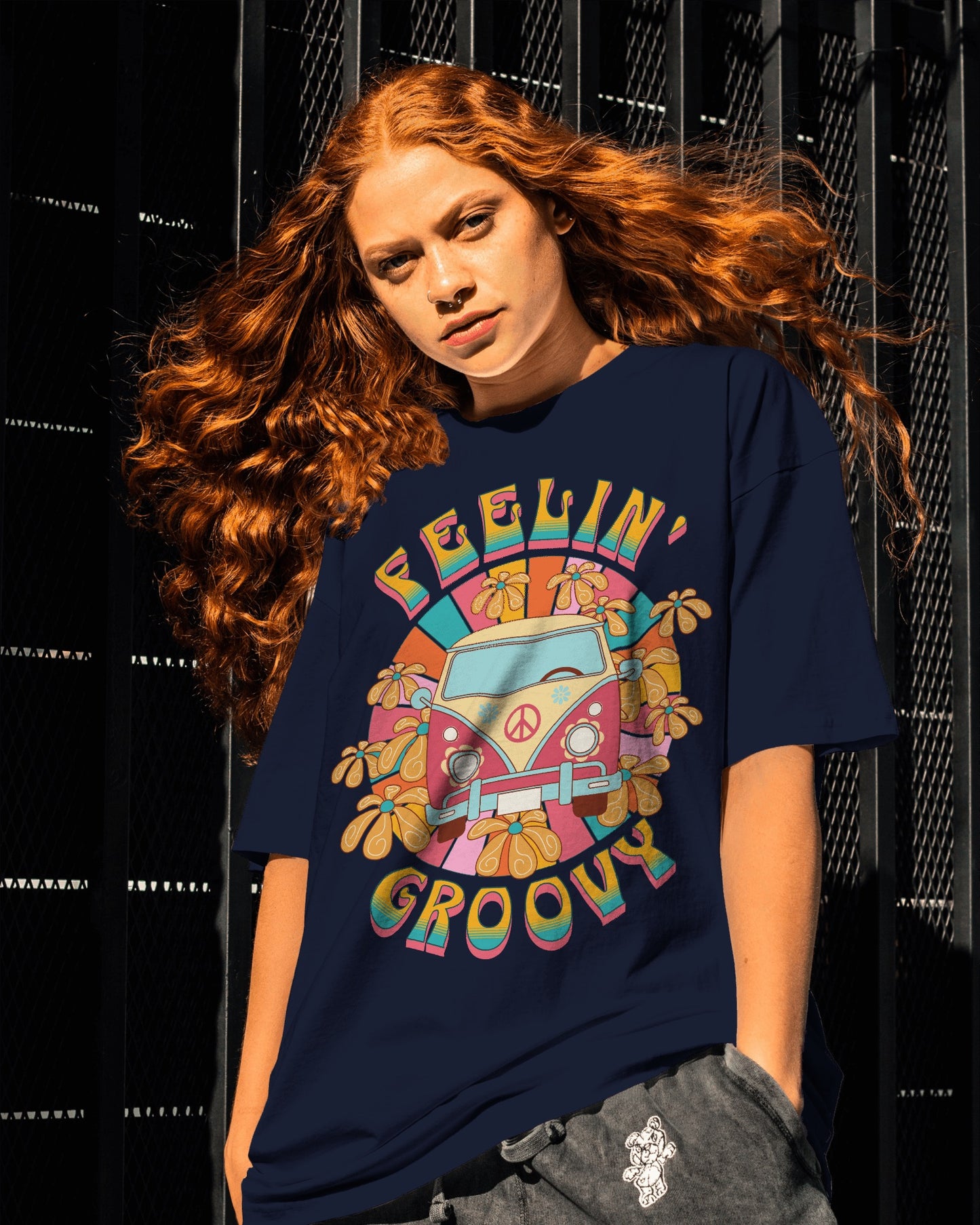 Oversized Groovy - Premium T-shirt