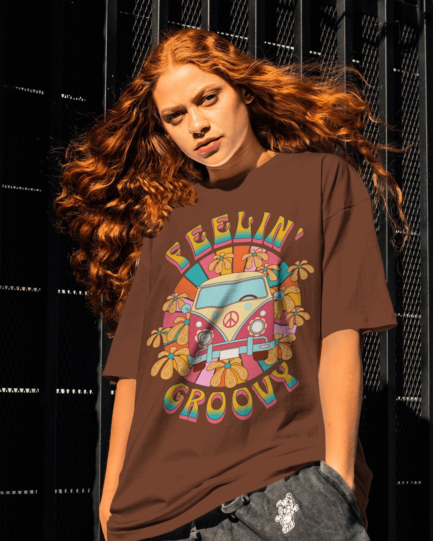 Oversized Groovy - Premium T-shirt