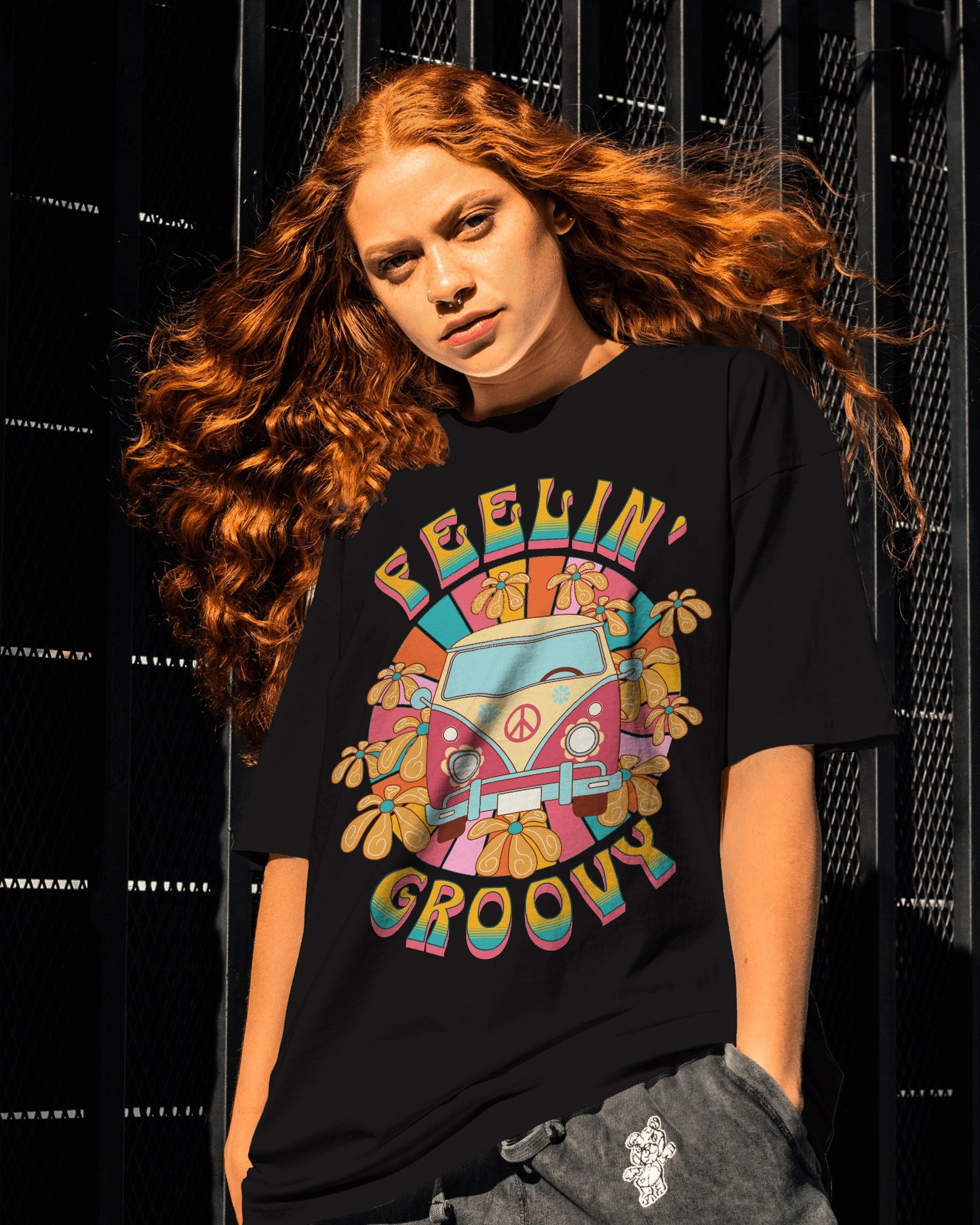 Oversized Groovy - Premium T-shirt