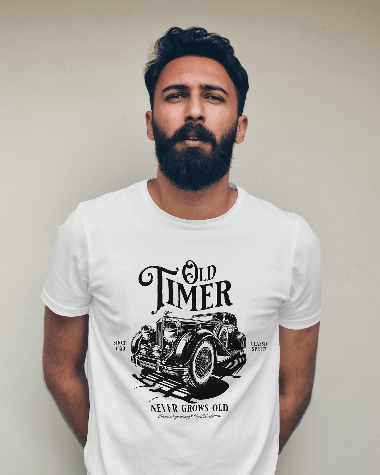 Vintage Old Timer - Regular Fit Bio-washed Cotton T-shirt