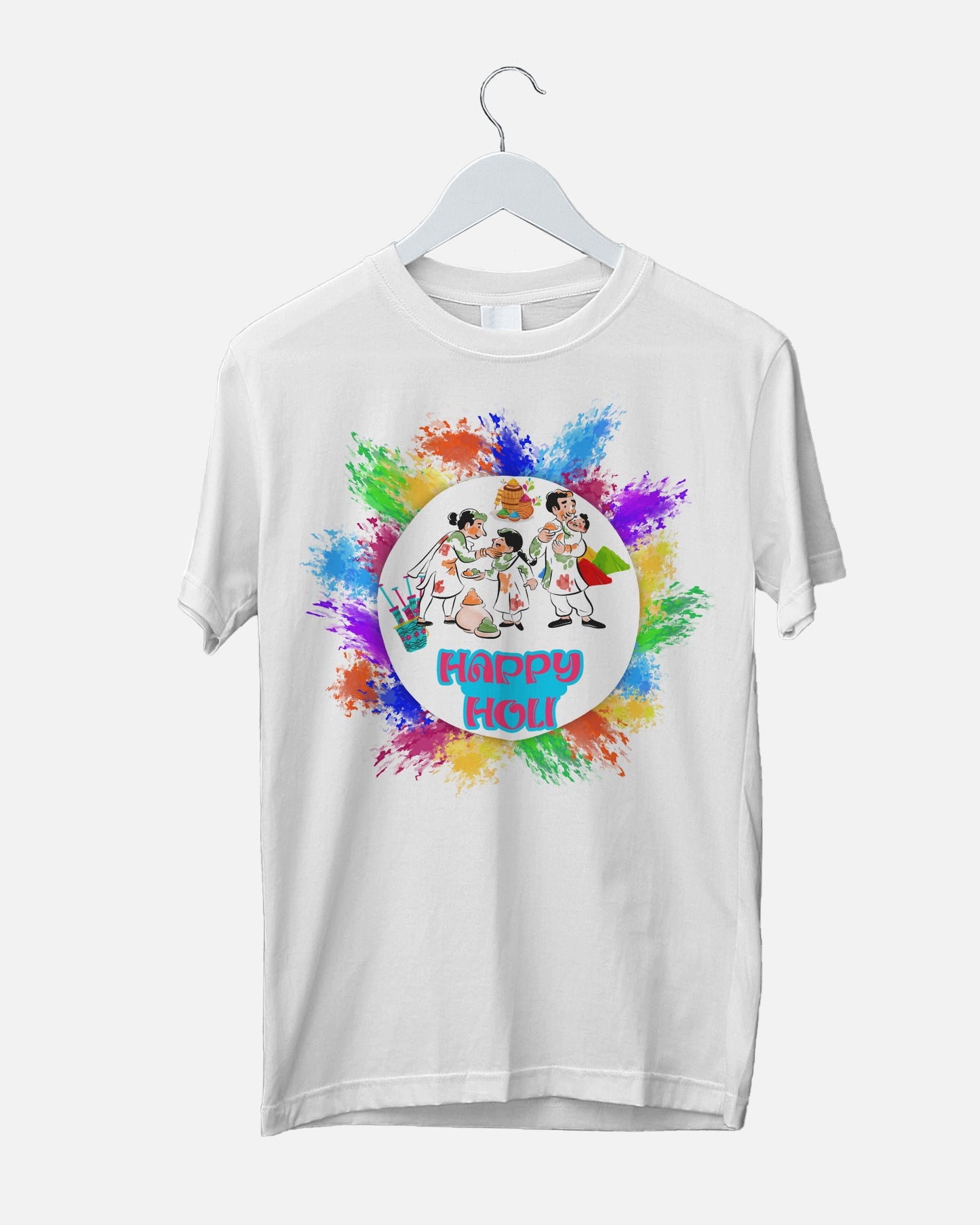 Happy Holi - Regular Fit Polyester T-shirt