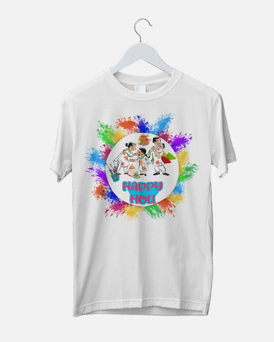 Happy Holi - Regular Fit Polyester T-shirt