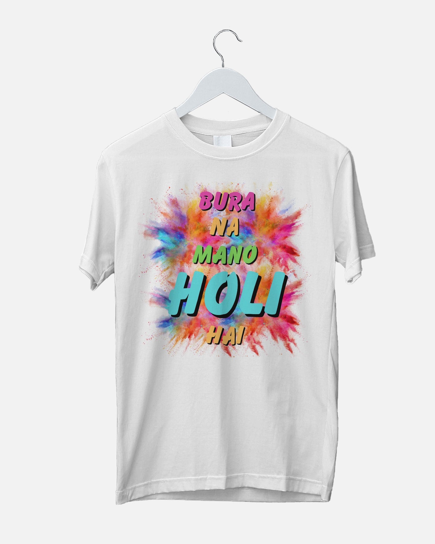 Holi Bura Na Mano Hindi- Regular Fit Polyester T-shirt