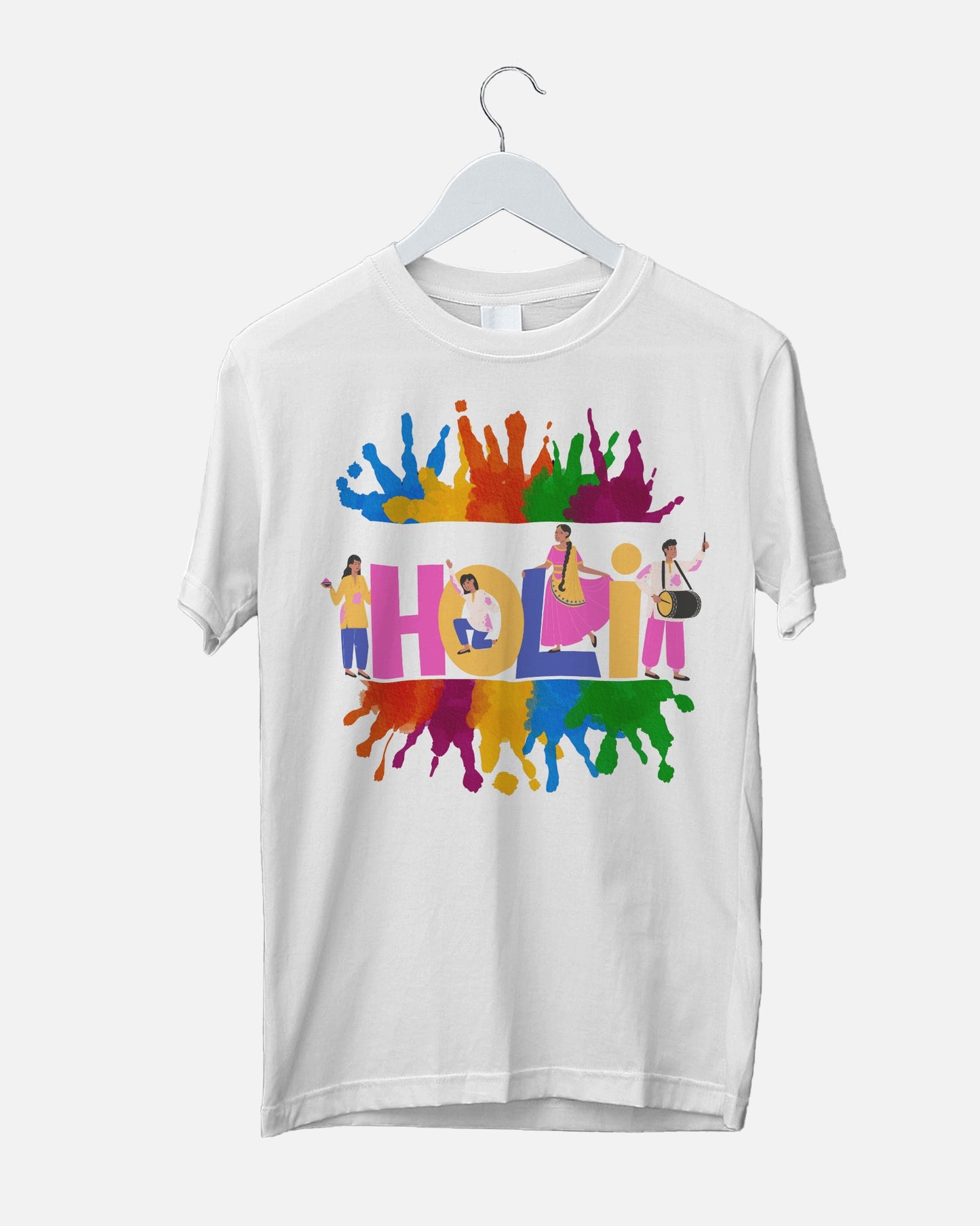 Holi Splash- Regular Fit Polyester T-shirt